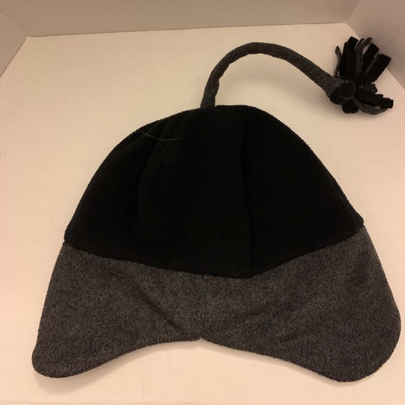 The Cap Boys Black and Grey Fleece Hat - Picture 2 of 3